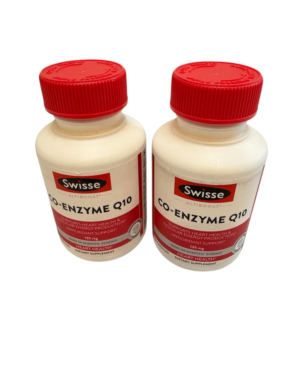 Swisse Ultiboost CO-Enzyme Q10 Heart Health 180 Capsules Lot of 2 New Exp 7/26